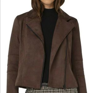 Liverpool Los Angeles Moto Blazer Brown NWOT $109 2x